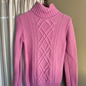 Pink Cable Knit Sweater